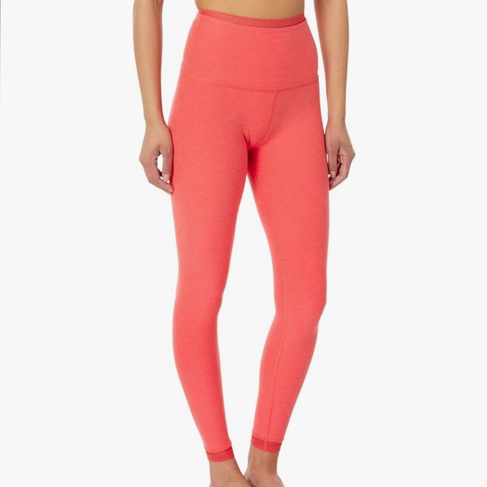 Beyond Yoga Spacedye Allure High‎ Waisted Leggings Red Ash Heather Med NWT lace